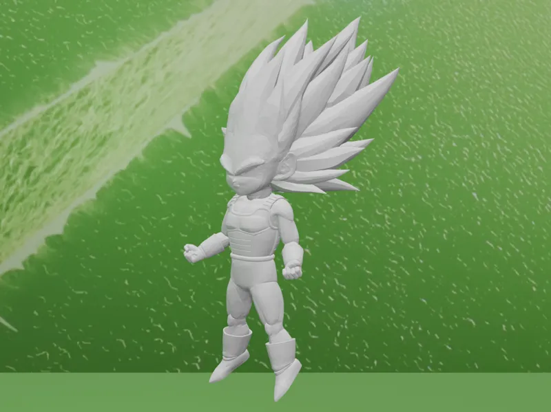 Super Saiyan 3 Vegeta - Daima