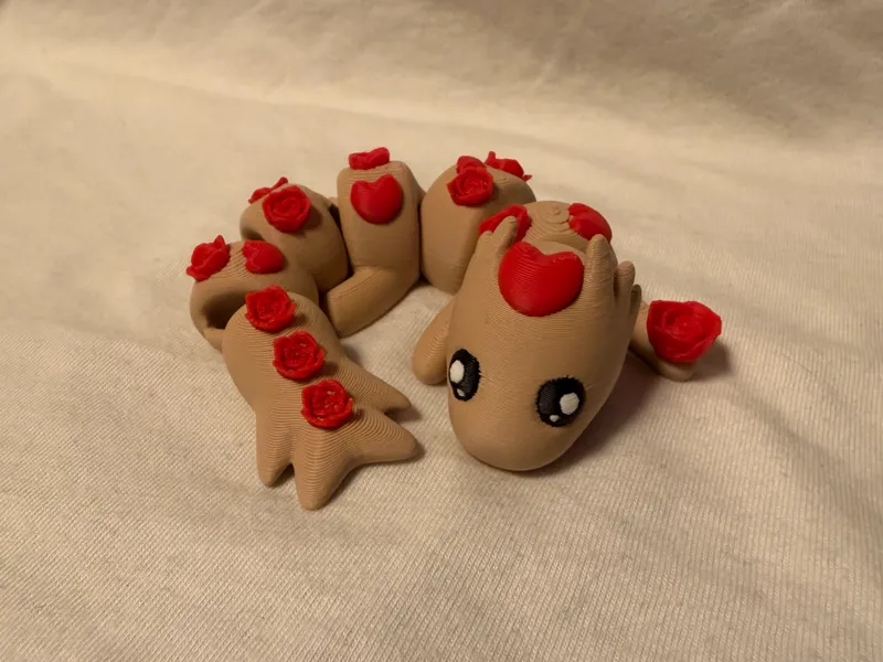 Baby Articulated Valentines Dragon