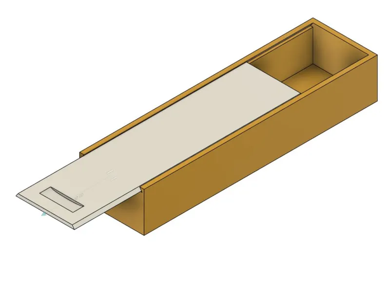 Kiste mit Schiebe deckel parametric