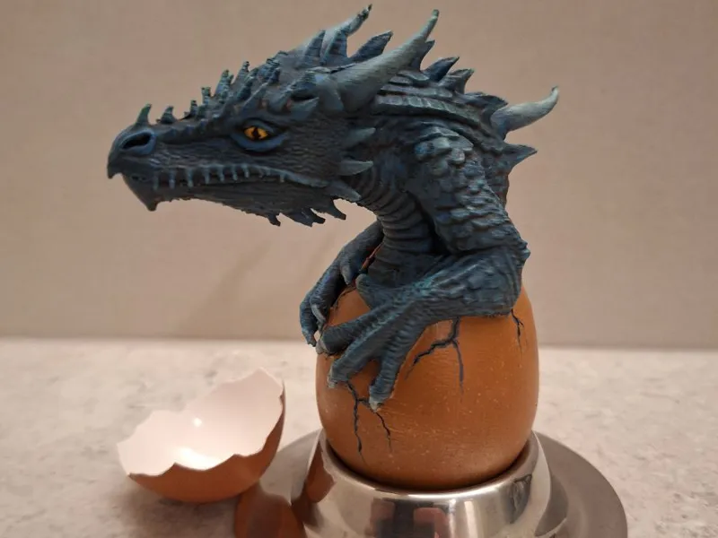 Hatching Dragon sculpture