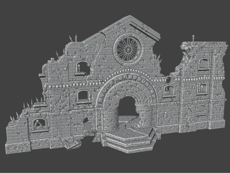 Temple of Moon: Entrance ruin