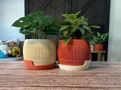 Olympus Planter Pot W/ Hidden Twist Lock Drip Tray