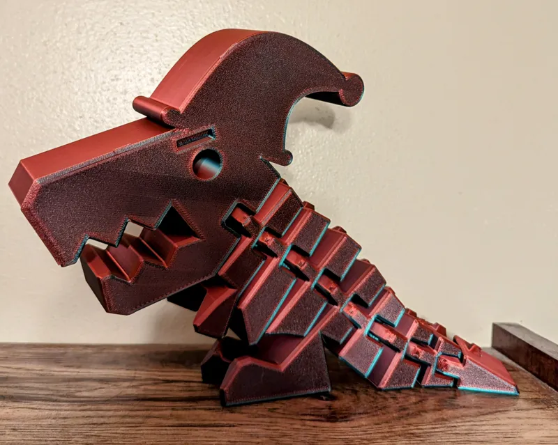 Flexi Rex with Santa Hat