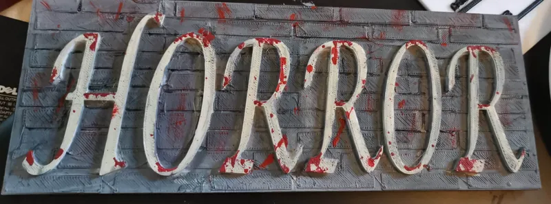 Halloween Horror Plaque