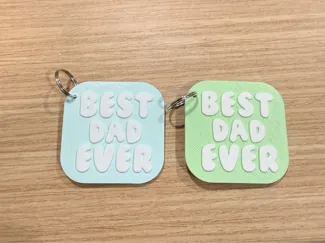 Best Dad Ever Keychain - Father's Day