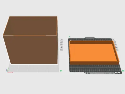 Gift box with separate lid | 2 print plates