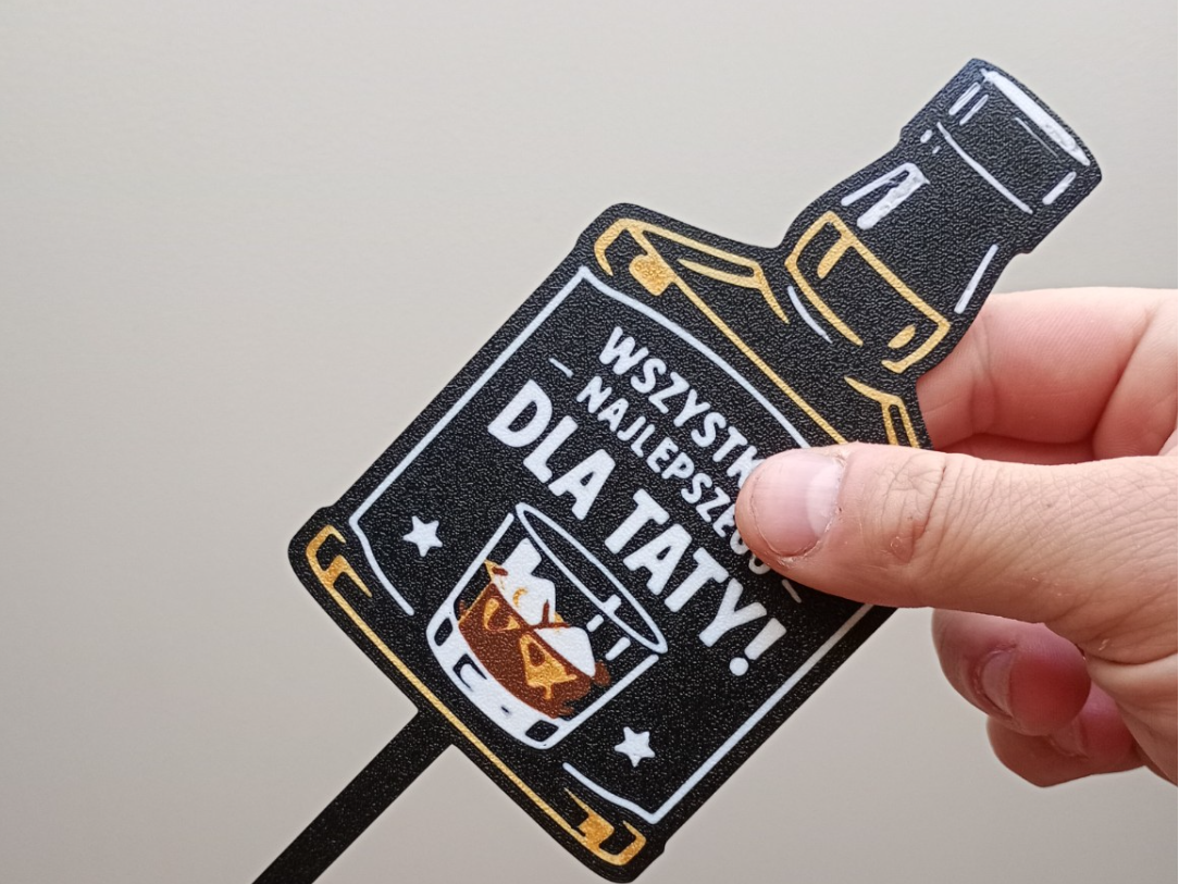 Best Dad Whiskey Bottle Topper