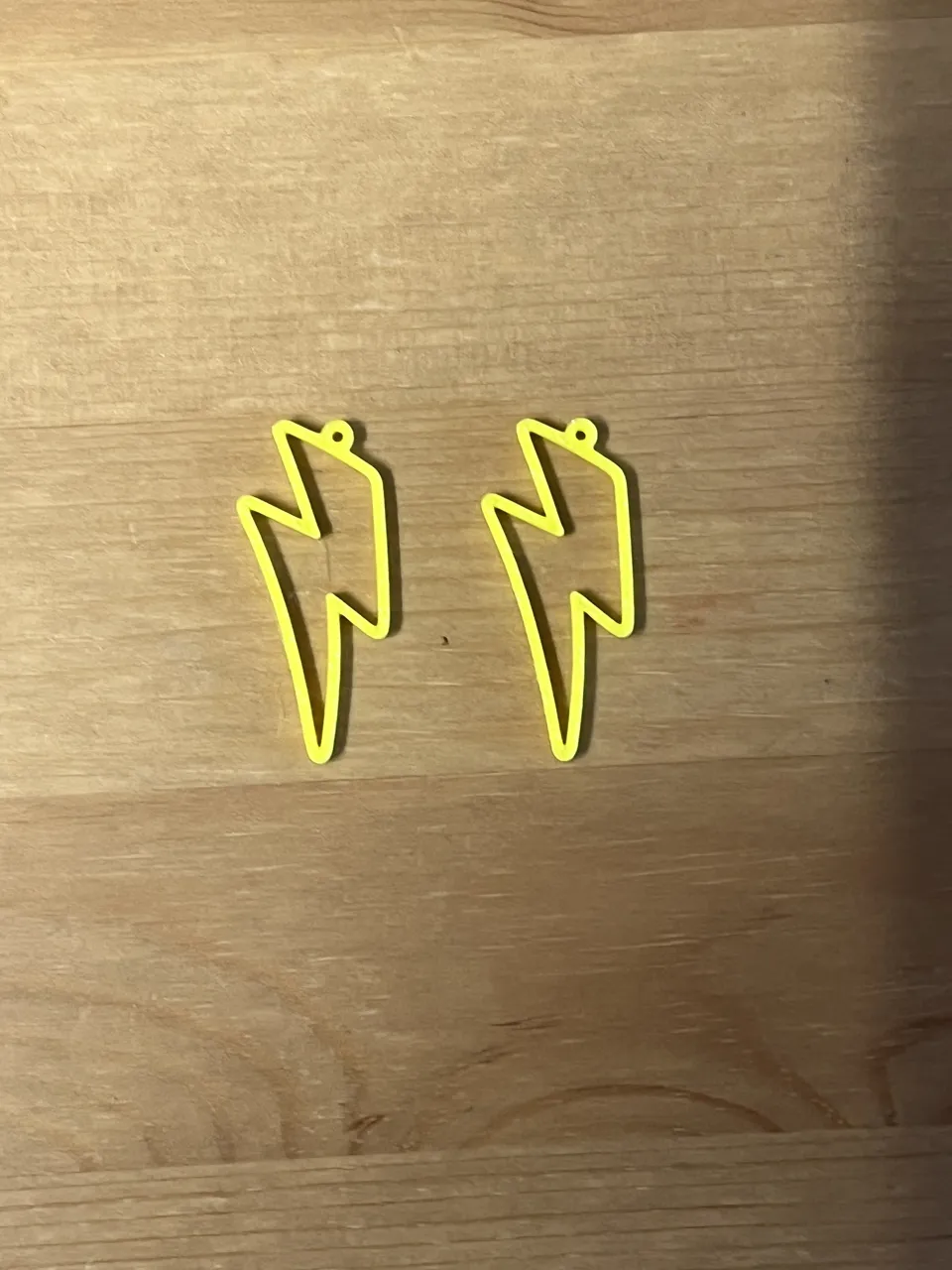 lightening bolt earrings view 2