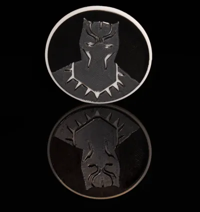 Black Panther Multicolor Magnet without AMS