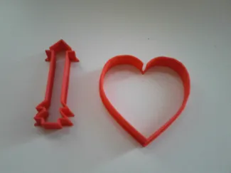 Tiny Valentine's cookie cutters