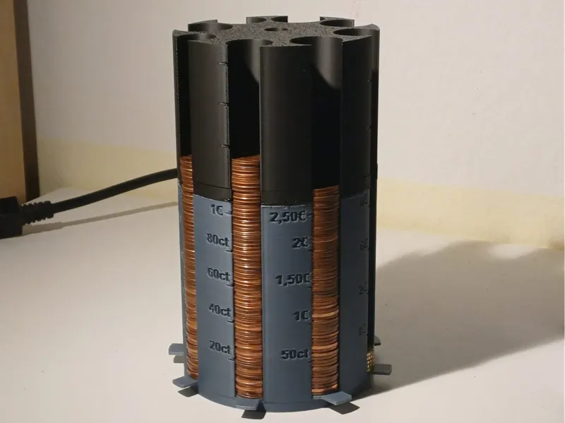 Extension for Euro Coin Holder with Gauges
