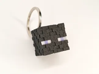 Minecraft Enderman Head Keychain