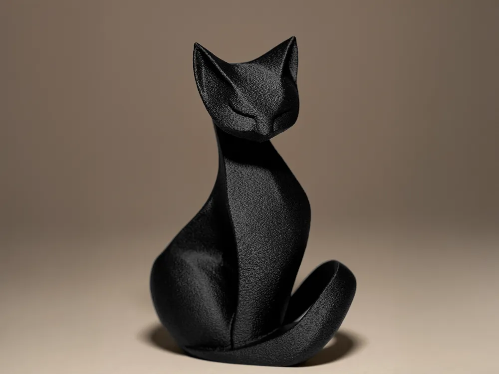 Dekoratives Katzenornament, besonderes Design, Sammlerstück, Geschenkfigur