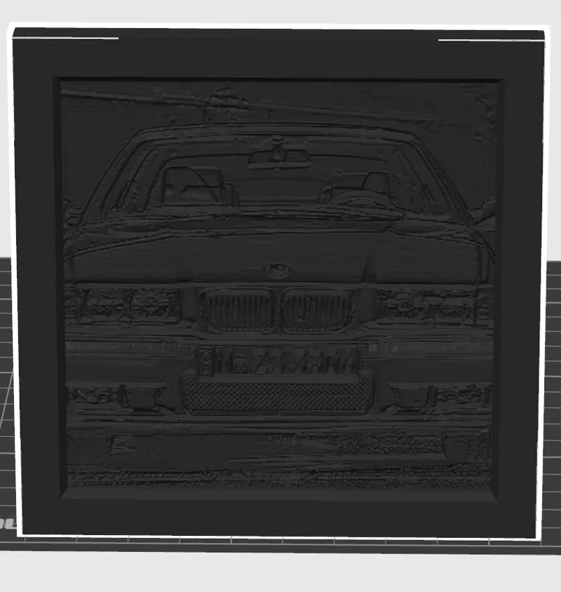 bmw e36 lithophane photo
