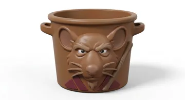 Letrero o emblema decorativo: Splinter – TMNT Paint Your Own Bucket — vista de referencia 4