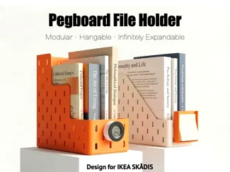 IKEA SKADIS Pegboard Style File Organizer