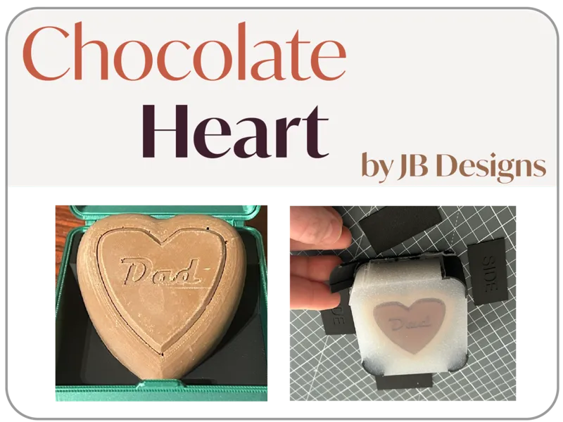 Chocolate Heart Mould - silicone moulding