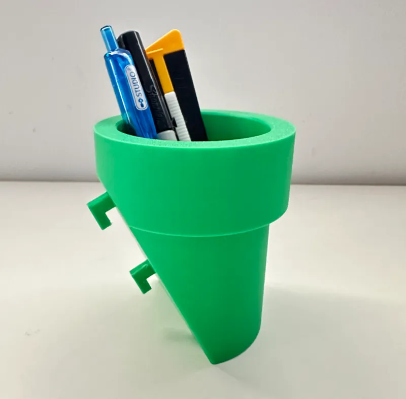 Angled Mario Warp Pipe Container for IKEA Skadis