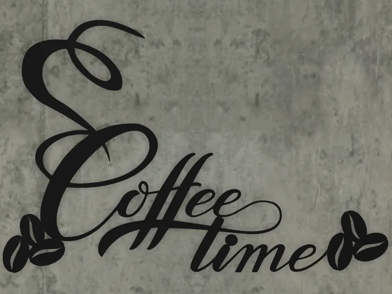 COFFE TIME WALL ART