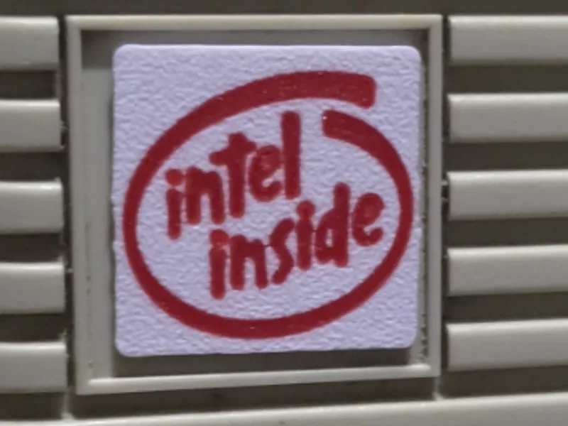 Adesivo Intel Inside anos 90