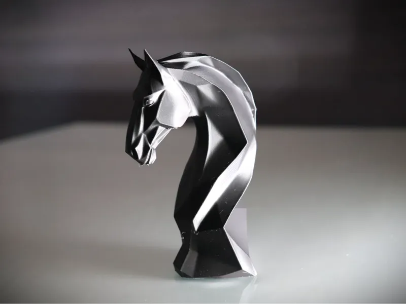 Modern Low-Poly Horse Bust - Year of the Horse