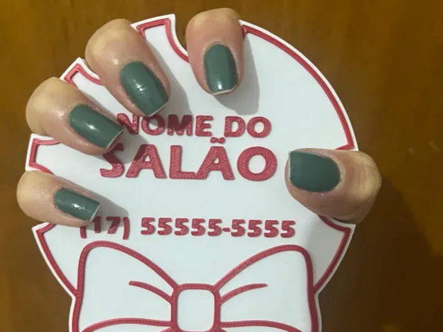 EXPOSITOR DE UNHAS PARA SALÃO DE MANICURE