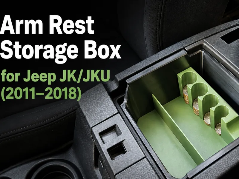 Arm Rest Storage Box for Jeep JK/JKU (2011–2018)