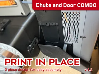 P2S and X2D Chute and door combo - print in place