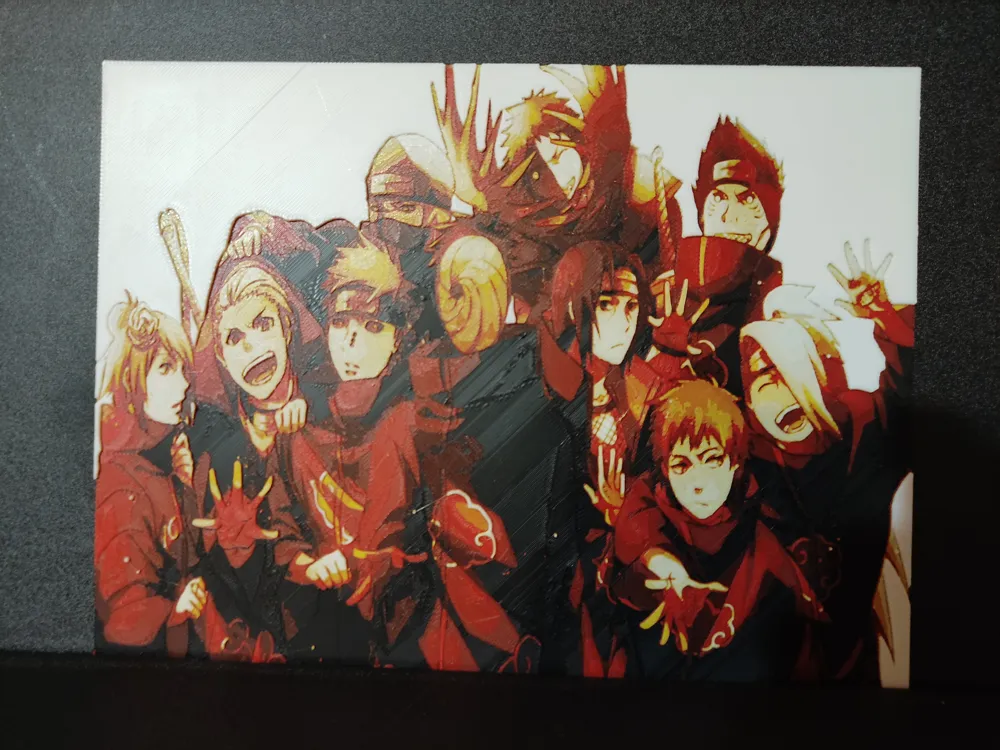 Naruto Shippuden - Akatsuki - 4 Colors AMS - Free 3D Print Model ...