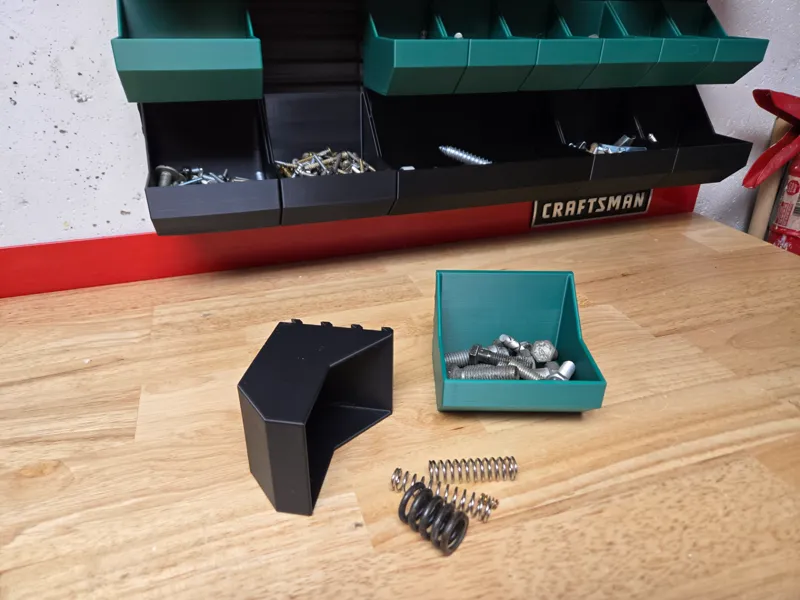 French Cleat Wall Storage and Org - Medium Bins