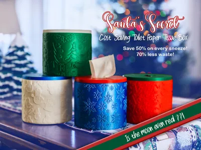 Santa’s Secret Cost-Saving Toilet Paper Tissue Box