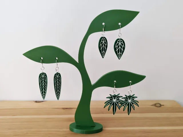 Anthurium earrings