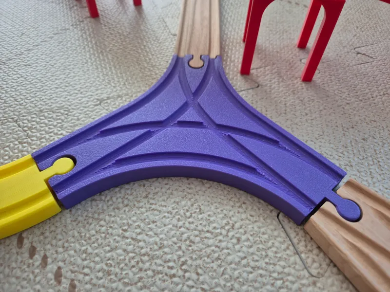 3-Way Junction train track - BRIO compatible