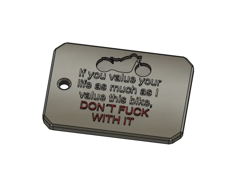 Keychain/Bike Tag