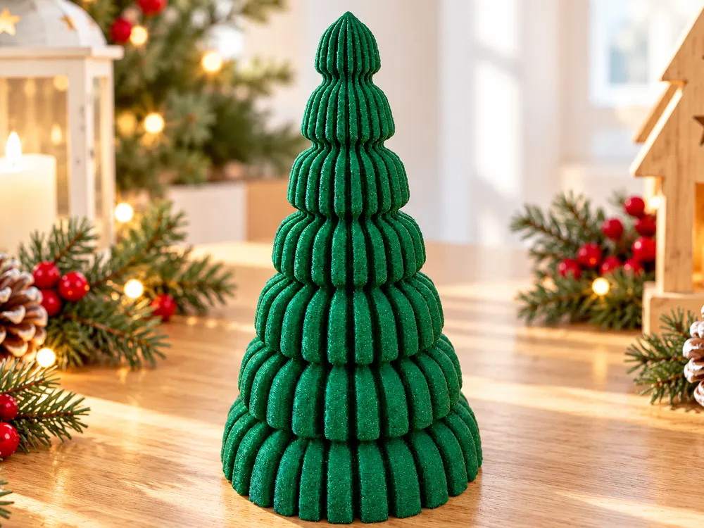 Ribbed Christmas Tree - Free 3D Print Model - MakerWorld