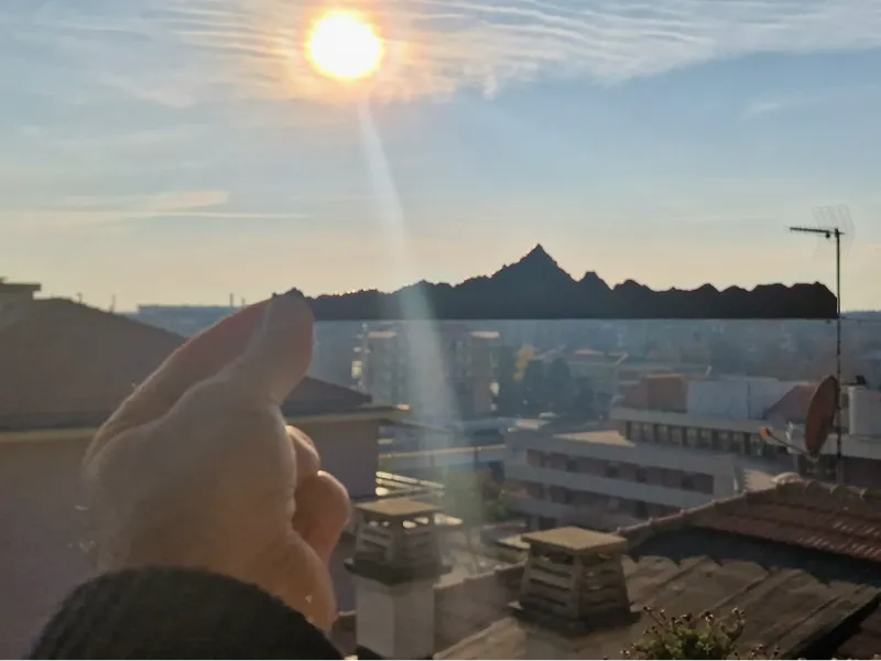 Monviso Skyline – View from Torino (Italy)