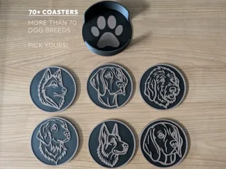 Dog coaster set (74 different coasters)