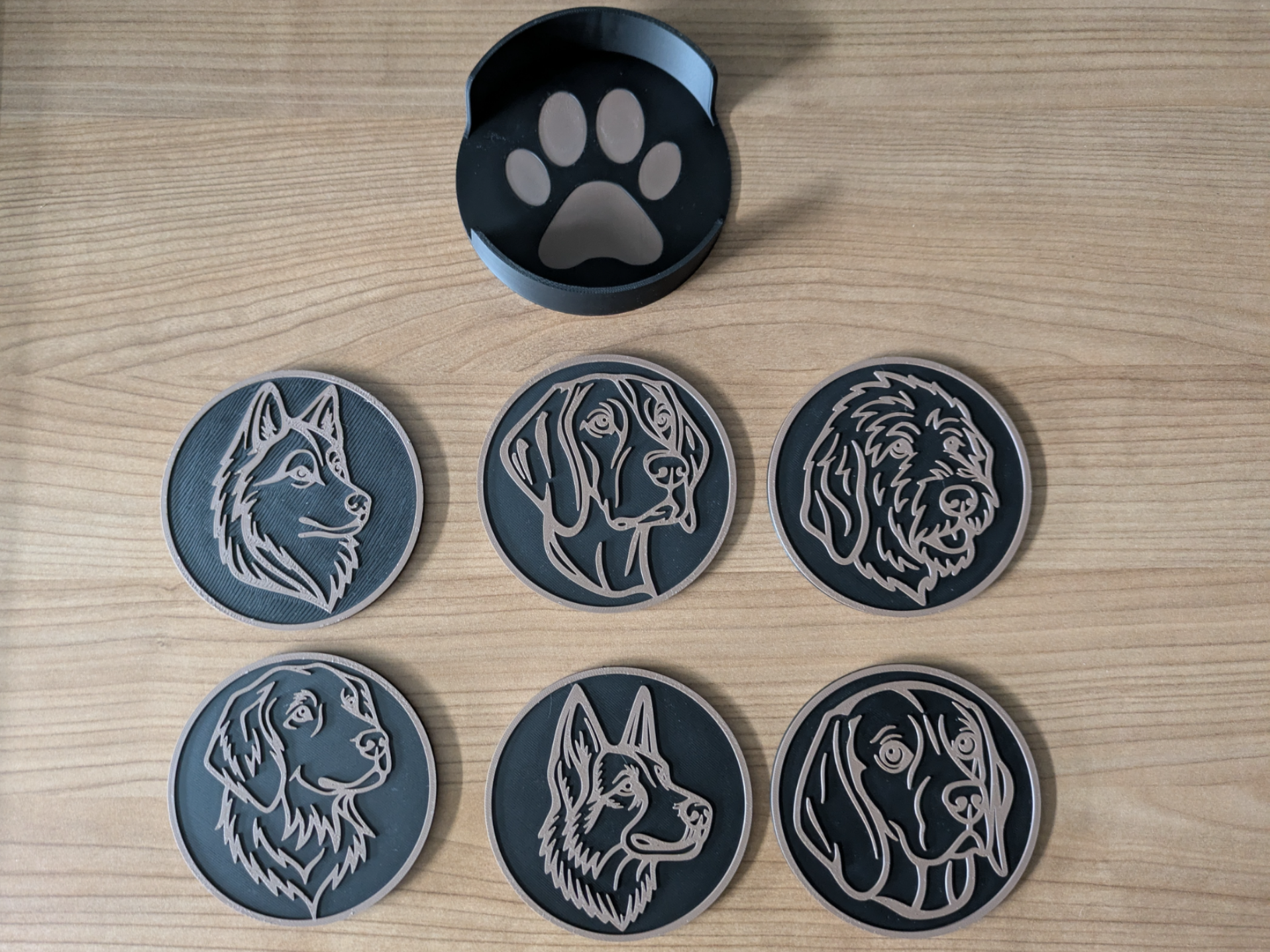 Dog coaster set (74 different coasters)