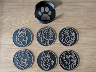 Dog coaster set (69 different coasters)