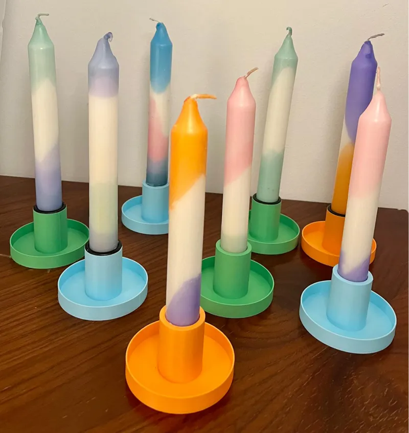 Simple modern candle holder