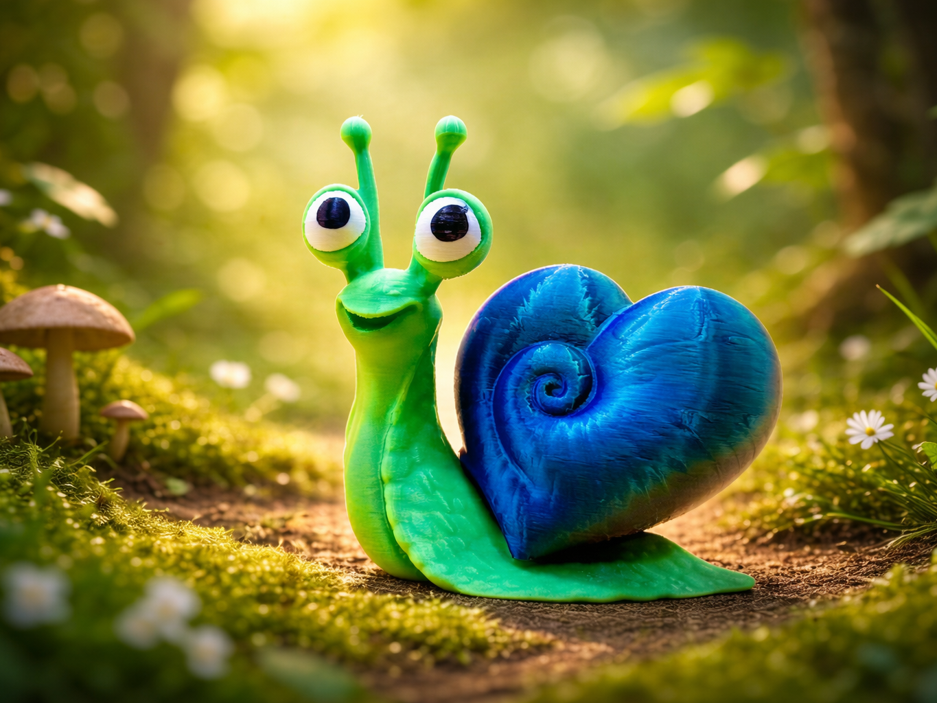 Snailentine! The Heart-shaped Snail !