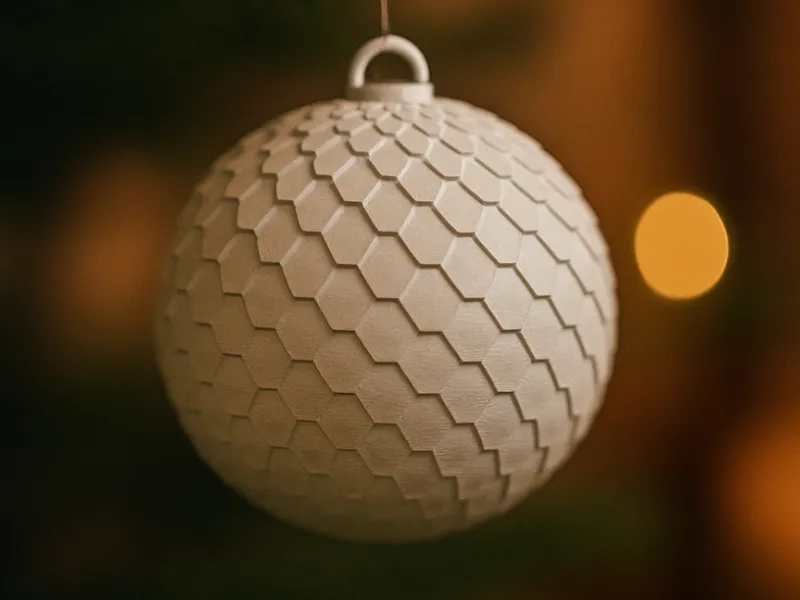 honeycomb christmas ornament