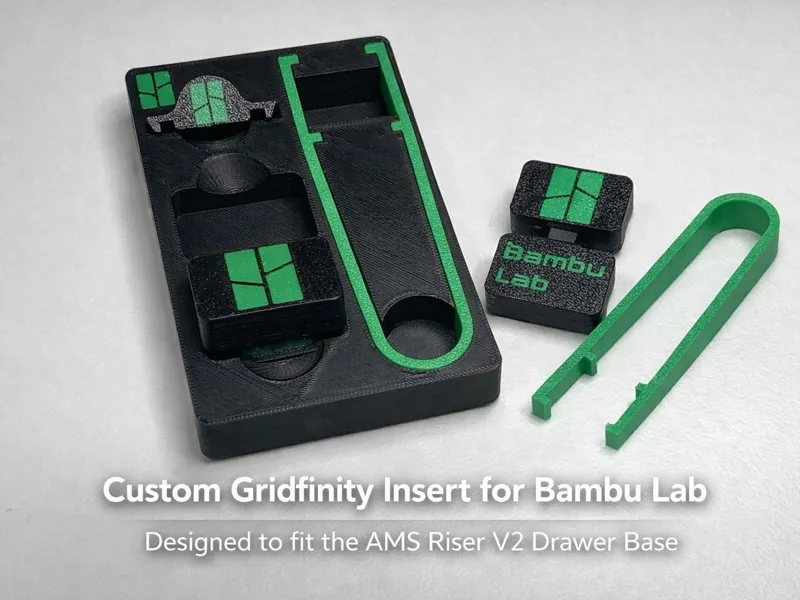 Gridfinity Drawer for Rod Cleaner Z-Axis