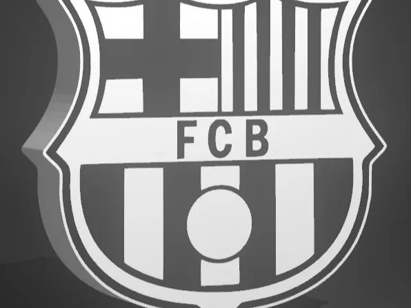 Lightbox FC Barcelona white-black