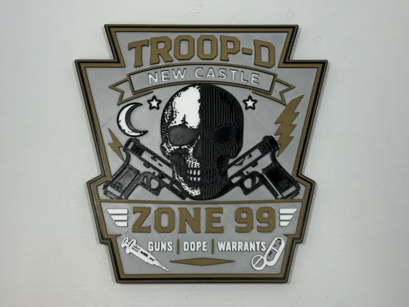 PA Trooper Special Unit Troop-D Zone 99 Patch