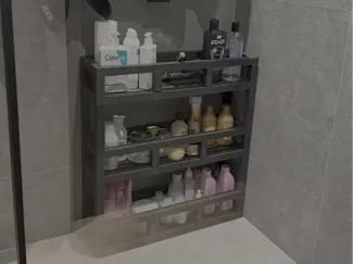 Multi-tier Bathroom Shower Shelf - 100% printable