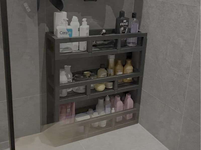 Multi-tier Bathroom Shower Shelf - 100% printable