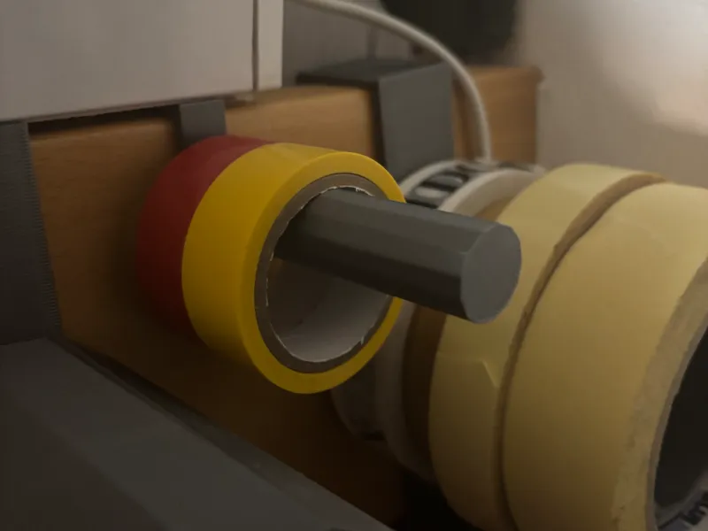 Tape holder for a lip.
