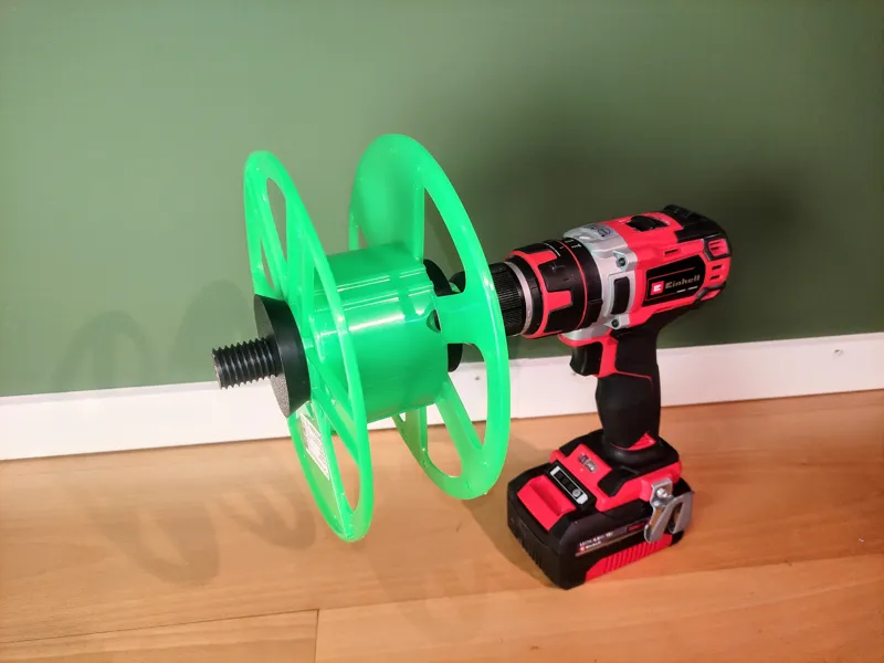 Simple Filament Respooler For Drill (Legacy)