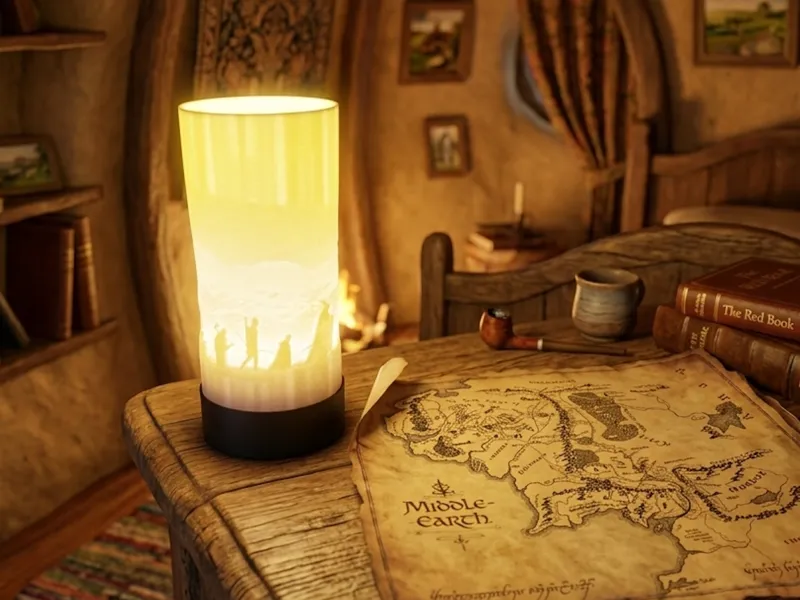 Lord of the Rings "Fellowship" Lithophane Lamp